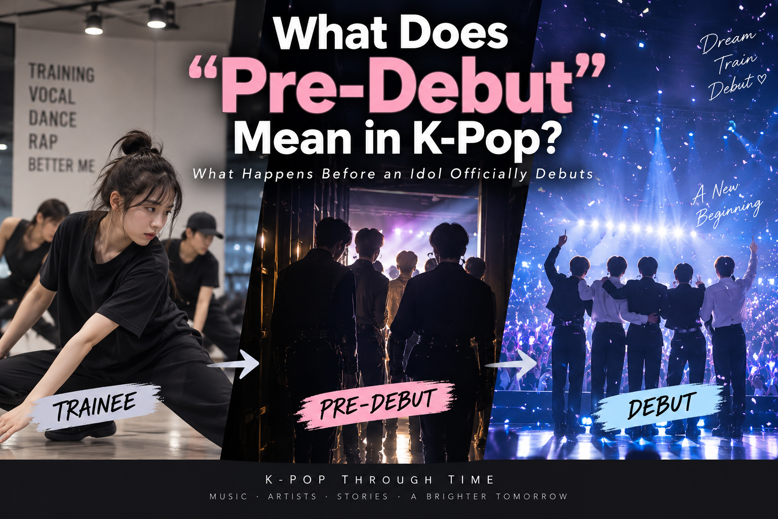What Does “Pre-Debut” Mean in K-Pop? What Happens Before an Idol Officially Debuts