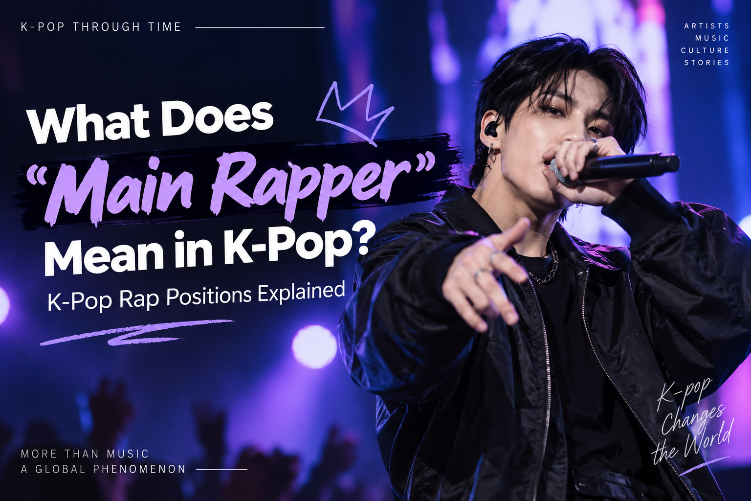 K-pop main rapper performing on stage – K-pop rap positions explained