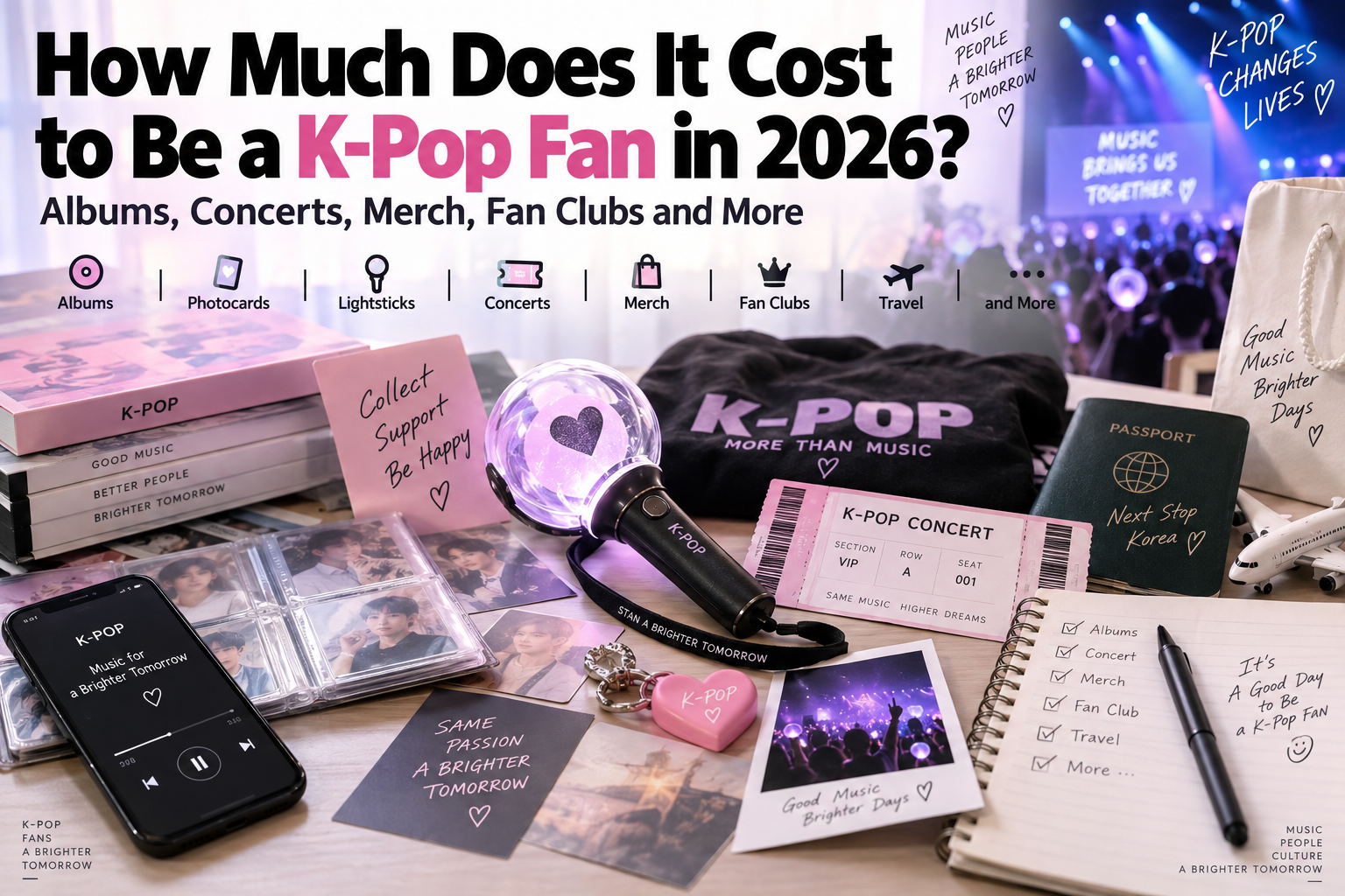 How Much Does It Cost to Be a K-Pop Fan in 2026? Albums, Concerts, Merch, Fan Clubs and More