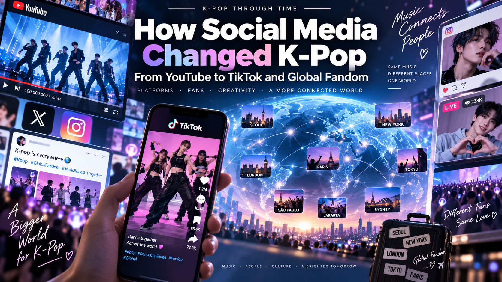 How Social Media Changed K-Pop: From YouTube to TikTok and Global Fandom