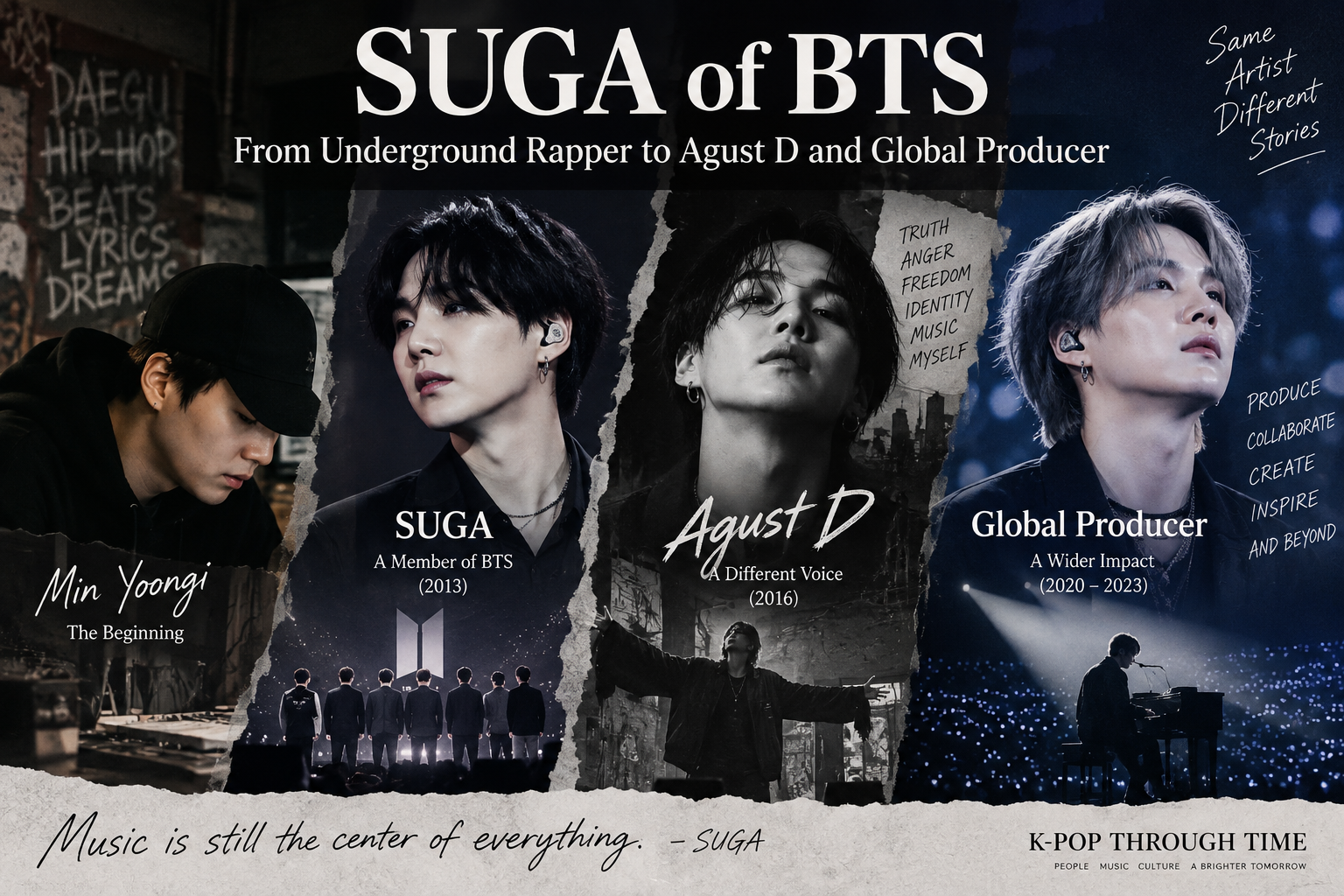 SUGA of BTS – From Underground Rapper to Agust D and Global Producer