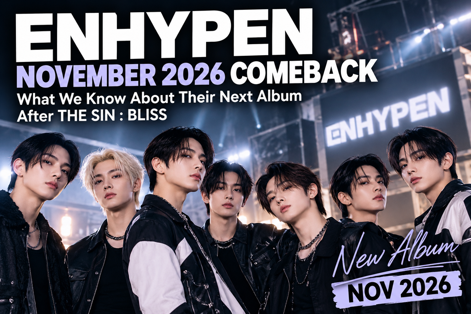 ENHYPEN November 2026 comeback and next album after THE SIN BLISS